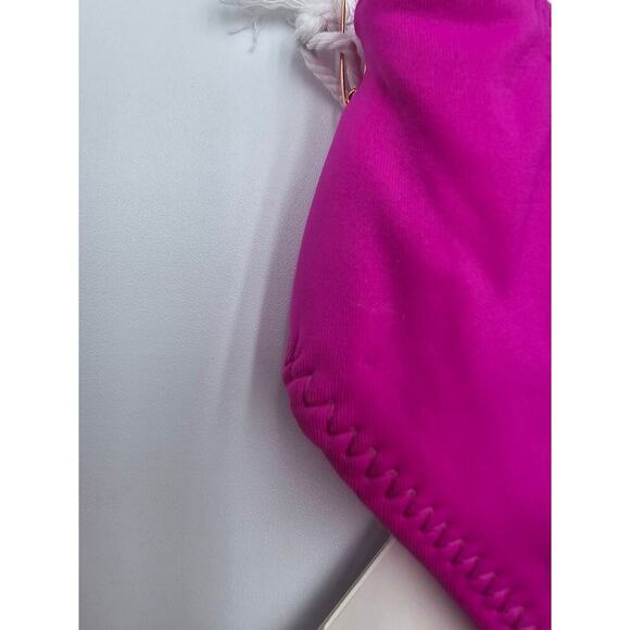 Good American Women's Fuchsia Pink Bikini Top XS/0 & High Rise Bottoms M/2 NWT - Picture 9 of 16